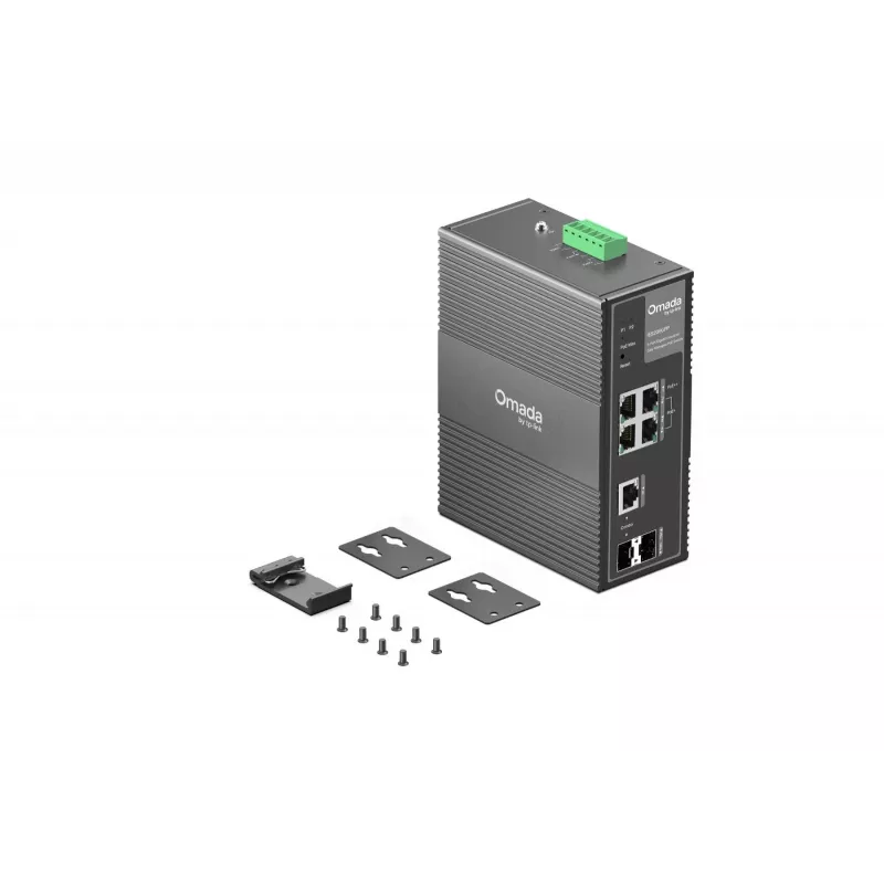 TP-Link IES206GPP tīkla komutators pārvaldāms Gigabit Ethernet (10/100/1000) Power over Ethernet (PoE) melns