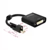 Video kabeļa adapteris DeLOCK 62639 Mini DisplayPort uz DVI-I 0,25 m melns