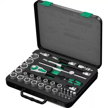 Uzgriežņu atslēgu komplekts Wera 05003645001 37 gab. Melns Zaļš