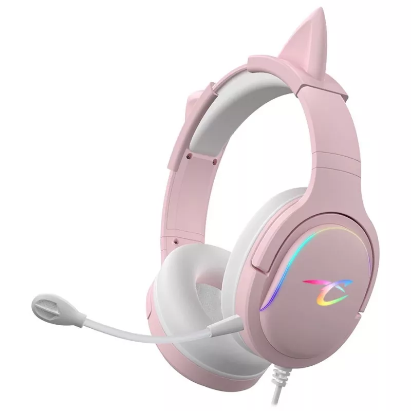 Austiņas Subsonic Spectra LED spēļu austiņas Sweety Pink