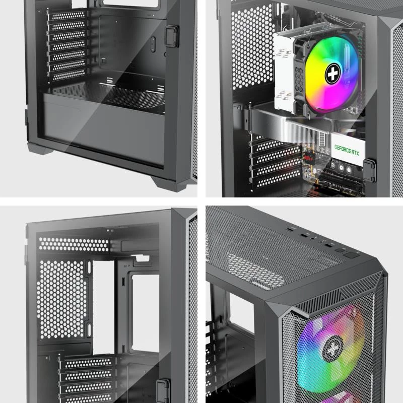 Korpuss|XILENCE|ATX/micro ATX/Mini-ITX|Melns|Midi Tower|PC|XG161
