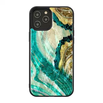 Aizsargājošs iKins vāciņš Apple iPhone 12 Pro Max — akvamarīna ahāta dizains