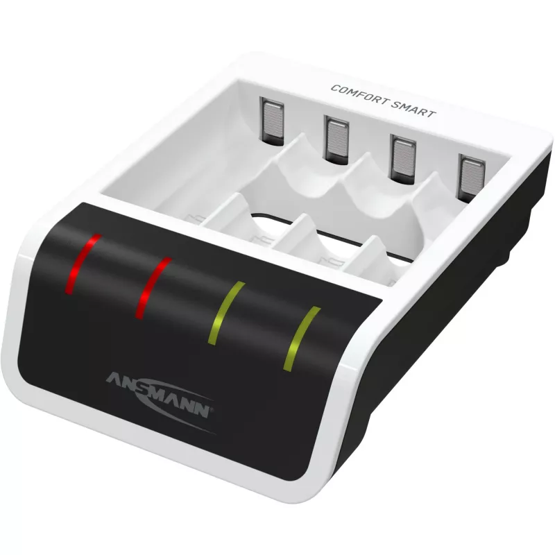 Bateriju lādētājs Ansmann Comfort Smart mājsaimniecības baterijām USB