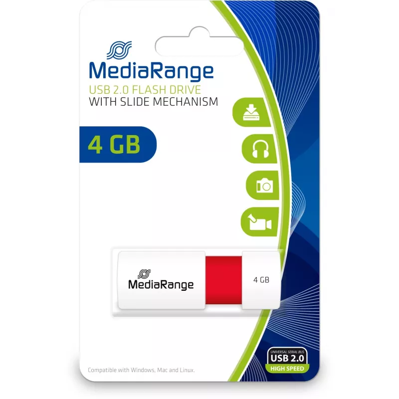 USB zibatmiņa MediaRange 4 GB USB Type-A 2.0 MR970