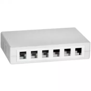 LOGILINK- Keystone virsmas montāžas kārba 12 portu UTP, balta (NK4033)