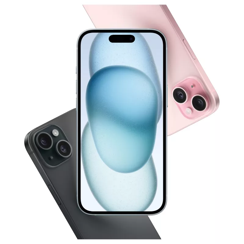 Apple iPhone 15 Plus 17 cm (6,7) Dual-SIM iOS 17 5G USB Type-C 512 GB Melns (MU1H3ZD/A)