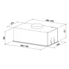 ELEYUS HOOD ATR L 14 200 52 BL Iebūvējams, melns, 52 cm, 424 m³/h