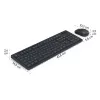 Bezvadu tastatūras un peles komplekts WKM-200 melns