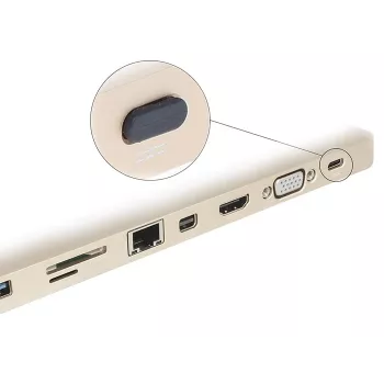Kontaktligzdas aizsargvāciņš DeLOCK 64014 USB Type-C melns 10 gab.