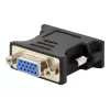 Kabeļu savienotāju adapteris DVI-A VGA 15-pin Gembird A-DVI-VGA-BK