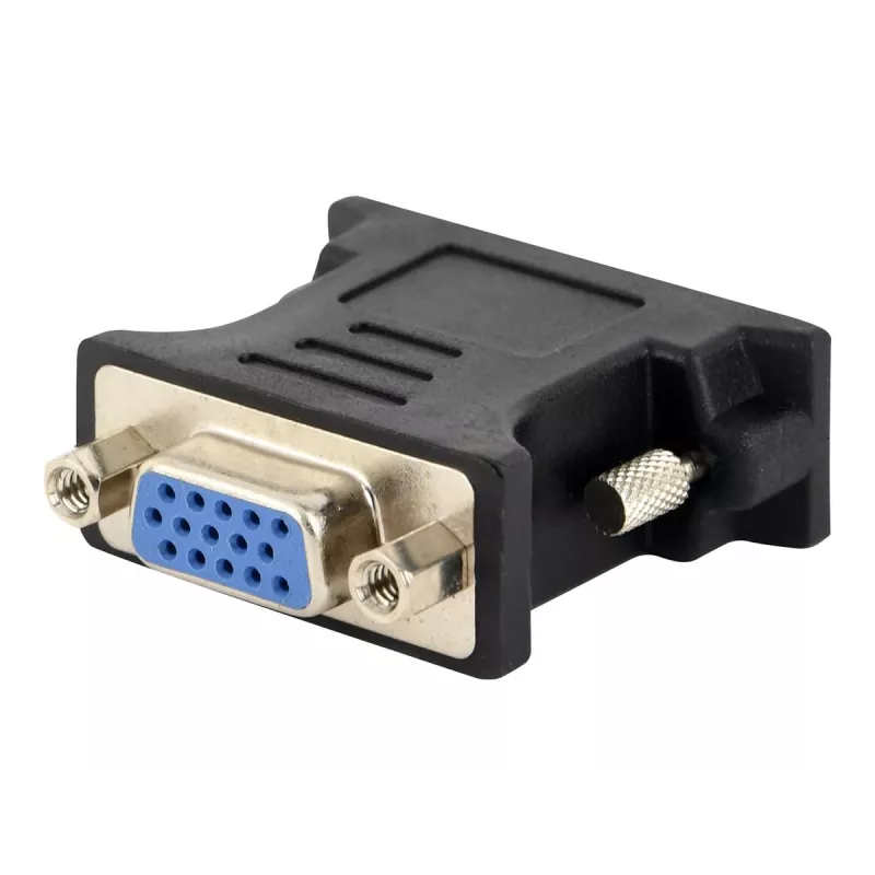Kabeļu savienotāju adapteris DVI-A VGA 15-pin Gembird A-DVI-VGA-BK