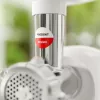Elektriskā sadzīves gaļas maļamā mašīna SMAPP 489.8 — 2000 W, 3 sieti (2.7 / 8 mm), neslīdošas pēdiņas, pelēka