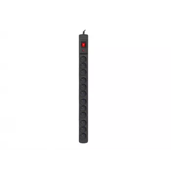 Armac Multi M12 | Strāvas sadalītājs | pārsprieguma aizsargs, 12 kontaktligzdas, 5m kabelis, melns