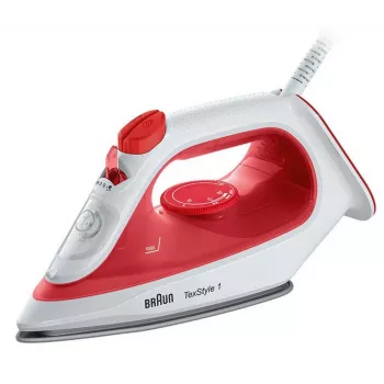 Braun si 1019 rd tvaika gludeklis ar nelīpošu zoli, 1900 W, sarkans