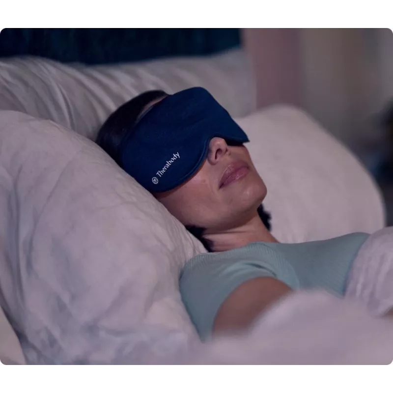 Therabody SleepMask masieris sejai, melns, zils
