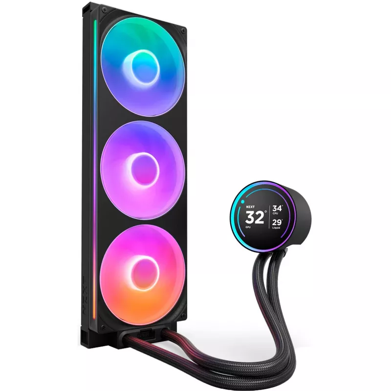 Kraken Elite 420 RGB 420 mm, šķidruma dzesēšana melna