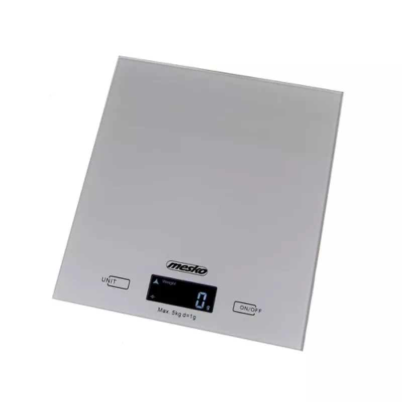 Mesko | Virtuves svari | MS 3145 | Maksimālais svars (ietilpība) 5 kg | Dalījums 1 g | Displeja tips LCD | Sudraba