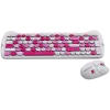 Bezvadu tastatūras un peles komplekts CANYON HSET-W6 Pink Kitty Edition