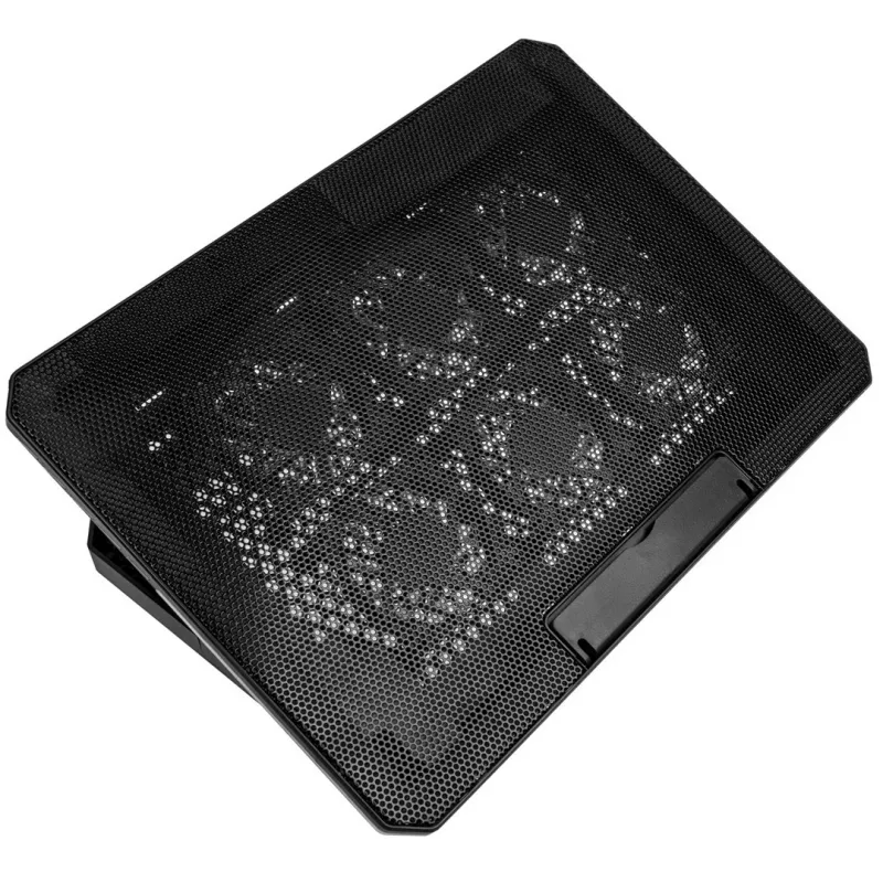 Portatīvā datora dzesēšanas paliktnis Kolink KL-F500 līdz 17,3 collu (43,9 cm) — 6 ventilatori, 1900 RPM, USB, melns