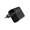 Vadu mobilo ierīču lādētājs NATEC NUC-2145, 65W, USB-C PD 3.0 + QC 3.0, 1x USB-C, 1x USB-A, 110–240V, melns