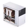 Datora korpuss Jonsbo D31 STD balts — Midi Tower, tērauds, rūdīts stikls, Micro-ATX/ITX/DTX, 2×2,5 collas + 1×3,5 collas, GPU līdz 400 mm, CPU dzesētājs 168 mm