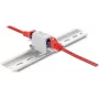 Keystone modulis DELOCK 90934 — plakans RJ-45 ieliktnis, balts/pelēks, 30.5×46.6×18 mm