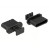 Ligzdas drošības vāciņš DeLOCK 64013 USB Type-C Melns