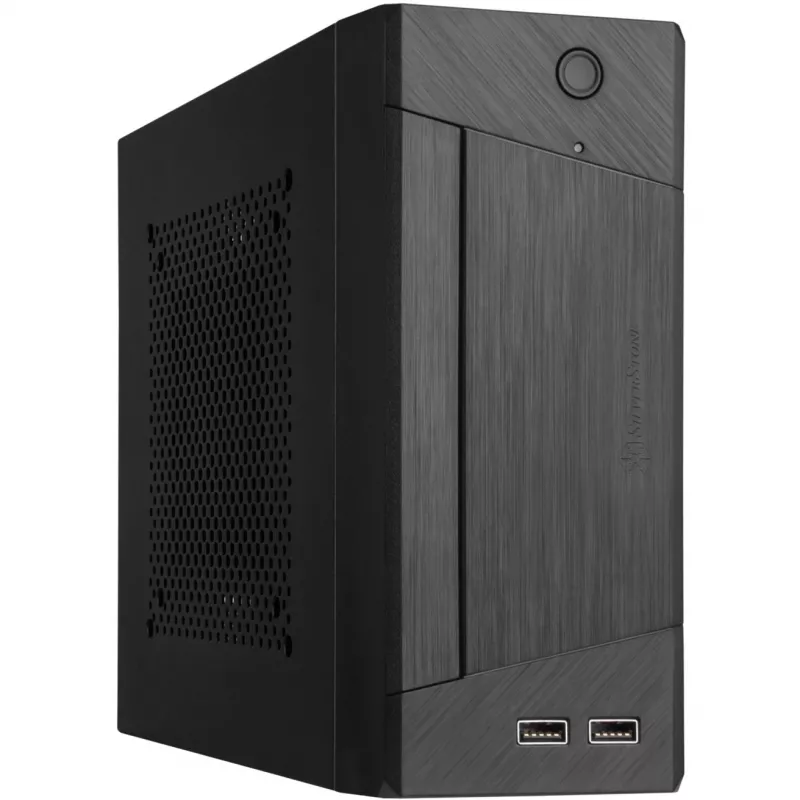 SilverStone MILO ML10 - USFF - Mini-ITX - bez barošanas bloka - melns - USB/Audio (SST-ML10B)