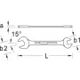 Atvērtā atslēga Gedore 6068390 Svars 594 g Iepakojuma dziļums 75 mm