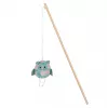 Kaķu spēļu makšķere ZOLUX Ethicat Owl, koka, ar kaķumētru, 40 cm