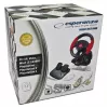 Stūres rats ESPERANZA EG103 spēļu kontrolieris — PC/PS2/PS3, 13 pogas, vibrācija, akselerometrs, melns/sarkans