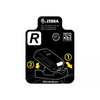 Zebra SG-RS2X-HMTRA-01 turētājs Pasīvais turētājs Svītrkoda skeneris Melns