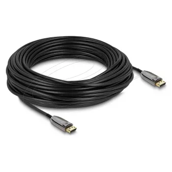 Aktīvais optiskais DisplayPort 2.1 kabelis DELOCK 8K 60Hz 40Gbps 25m