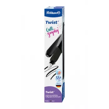 Pelikan Twist Calligraphy Melns tintes pildspalva