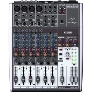 Behringer Xenyx 1204USB audio mikseris, 12 kanāli, pelēks
