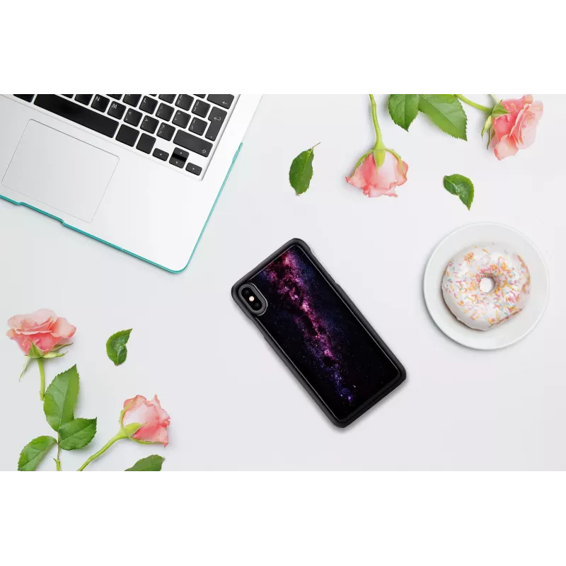 Telefona maciņš iKins iPhone XS Max — piena ceļa melns