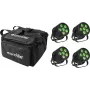 LED PAR gaismeklis EUROLITE 20000957 4x Silent QCL Floor ar mīksto somu