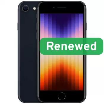 B klase | Apple iPhone SE (2022) | 4,7 collu Retina IPS | 5G | 64 GB | Midnight | iOS | Apple Renew