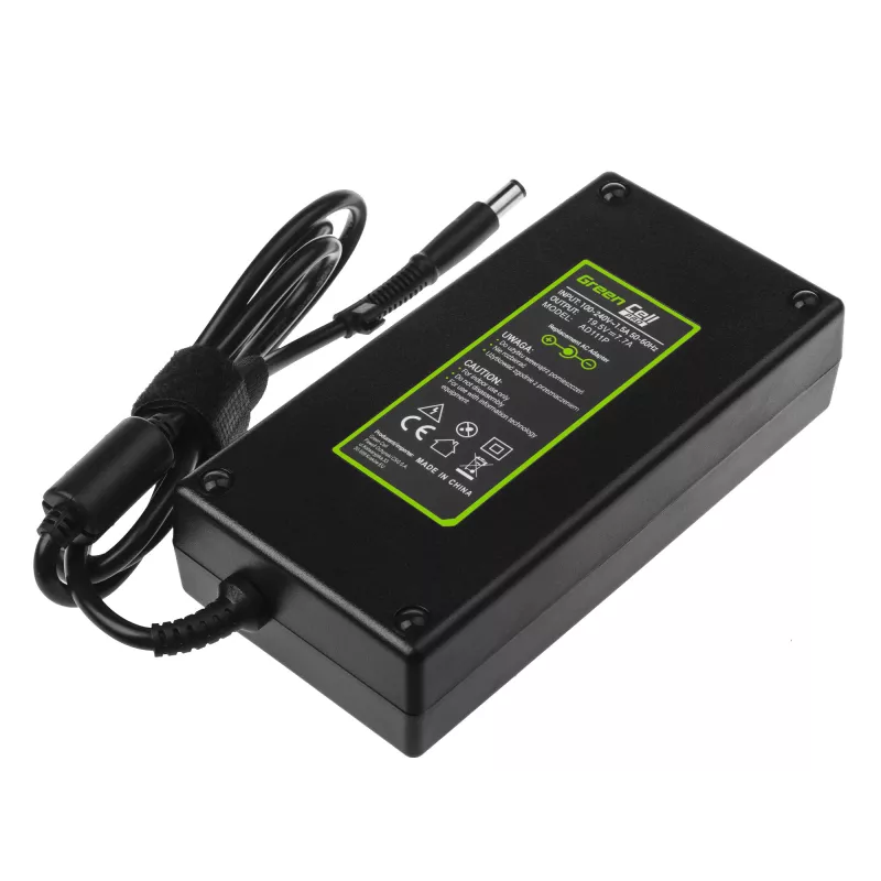 Strāvas adapteris zaļa Cell AD111P 150W 19.5V 7.7A Universāls klēpjdatora adapteris Melns