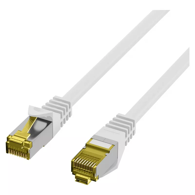 EFB-Elektronik RJ45 komutācijas kabelis Cat.6A S/FTP LSZHCat.7 tukšais kabelis balts 0,15 m ražotājs: EFB Elektronik (MK7001.0,15W)