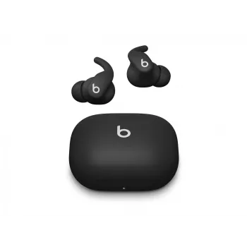 Bezvadu austiņas ar ieliktņa dizainu Apple Powerbeats Fit — H1 mikroshēma, IPX4 ūdensizturība, aktīva trokšņu slāpēšana, Dolby Atmos, USB‑C uzlādes futrālis, 30 stundu atskaņošana