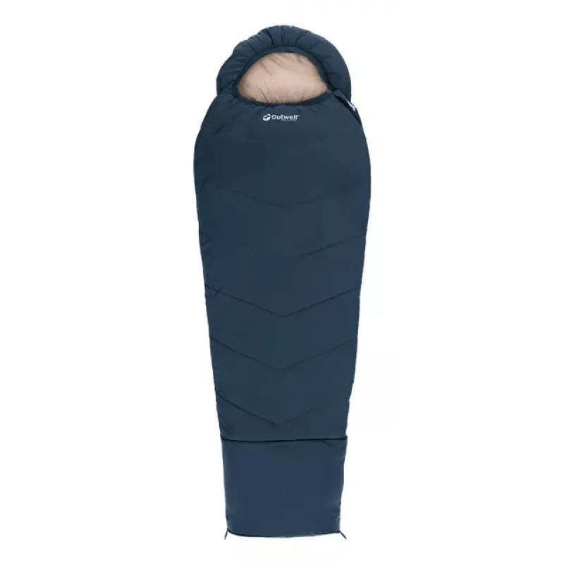 Guļammaiss Outwell Convertible Junior bērnu mūmijas tipa, poliesteris, zils — 1700 mm garums, 630 mm platums, lietotājiem līdz 150 cm
