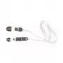 Sbox 2IN1W USB->Micro USB+IPH.5 M/M 1M balts