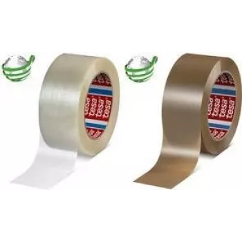 Lente TESA 60418 Brūna 132m PET Sintētiskā gumija 50mm