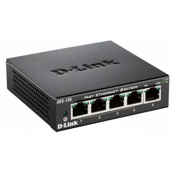 D-Link DES-105 Nepārvaldāms L2 Melns