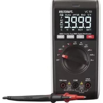 VOLTCRAFT VC151 rokas digitālais multimetrs CAT III 600 V Displejs (rādījumi): 4000 (VC-12232385)