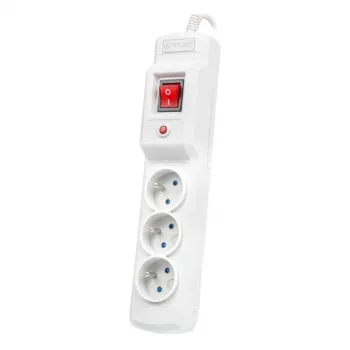 Pagarinātājs ARMAC MULTI M3 PROTECTING POWER STRIP, 3 ligzdas, 3 m kabelis, pelēks