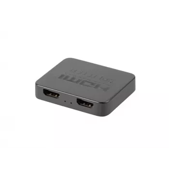 HDMI sadalītājs LANBERG SPV-HDMI-1002 — 2x HDMI izejas, 4K, USB-C ieeja