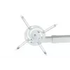 Sienas stiprinājums AVTEK WallMount Next 1200 — tērauds, balts, teleskopisks, 360° pagriežams, slīpums ±42°, maks. slodze 20 kg