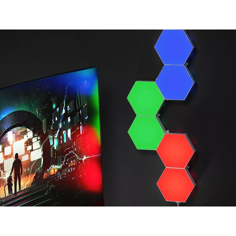 Padziļināti montējams RGB LED panelis TRACER Smart Hexagon Tracer 47256 Ambience TRAOSW47256